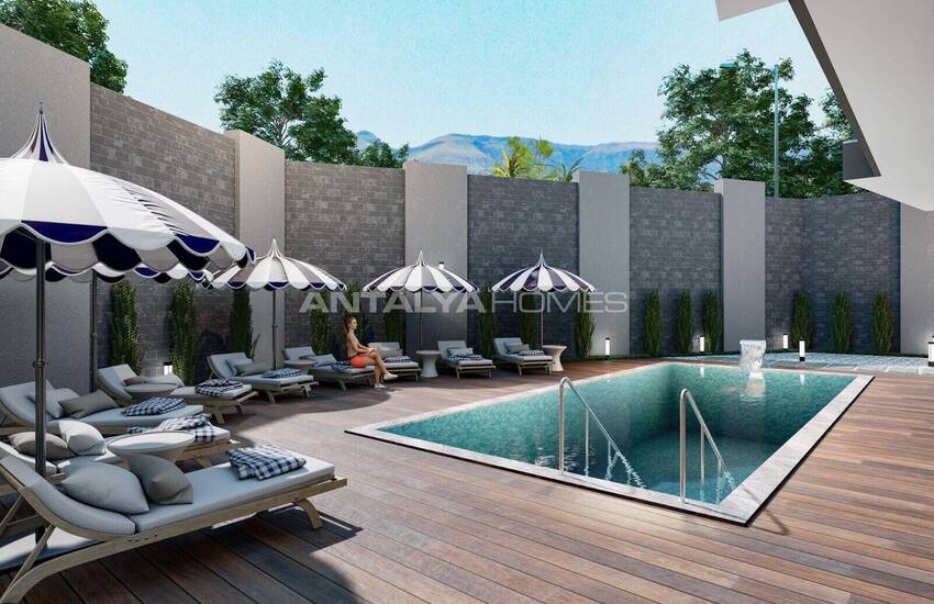 شقق مريحة مطلة على البحر في مجمع السكني مع مسبح في ألانيا 8