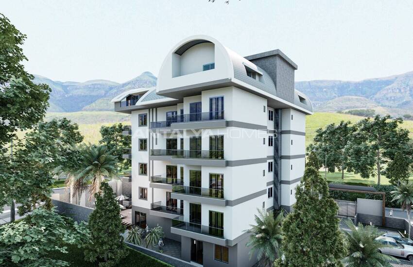 شقق مريحة مطلة على البحر في مجمع السكني مع مسبح في ألانيا 9