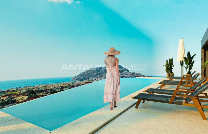 Alanya'da Deniz Manzaralı Akıllı Ev Sistemli Lüks Daireler 3
