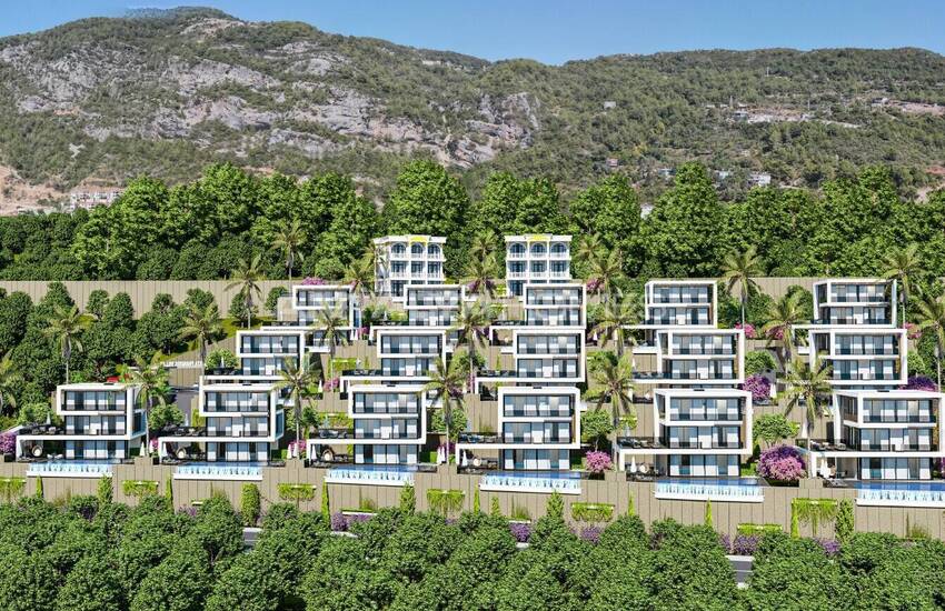 Alanya Bektaş'ta Satılık Havuzlu Müstakil Villalar 1