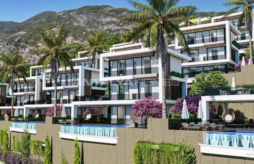 Alanya Bektaş'ta Satılık Havuzlu Müstakil Villalar 7