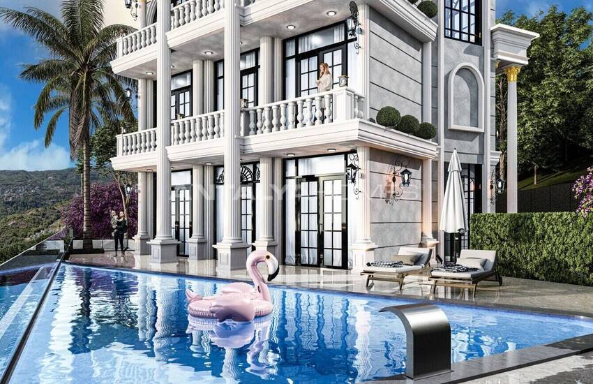 Alanya Bektaş'ta Satılık Havuzlu Müstakil Villalar 11