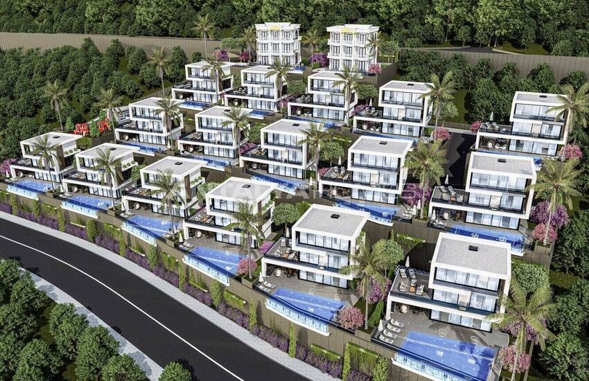 Alanya Bektaş'ta Satılık Havuzlu Müstakil Villalar 2