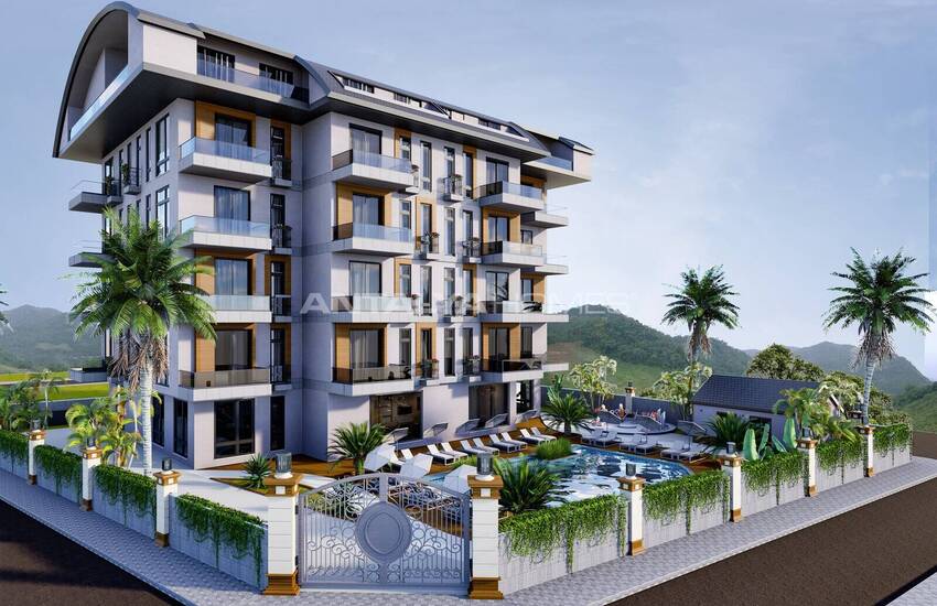 New Properties in a Complex with Pool in Alanya Oba 3