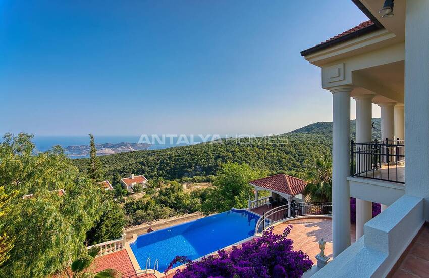 Fristående Hus Med Fantastisk Utsikt Över Havet Och Ön I Kas 16