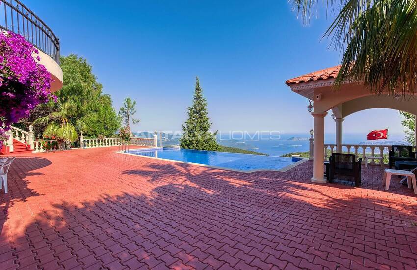 Fristående Hus Med Fantastisk Utsikt Över Havet Och Ön I Kas 2