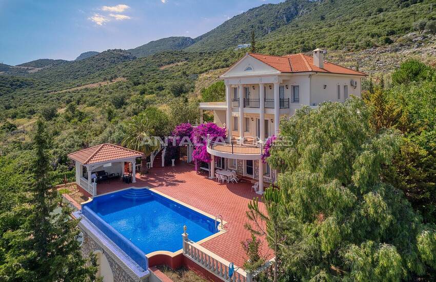 Fristående Hus Med Fantastisk Utsikt Över Havet Och Ön I Kas 7