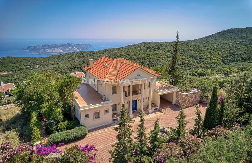 Fristående Hus Med Fantastisk Utsikt Över Havet Och Ön I Kas 28