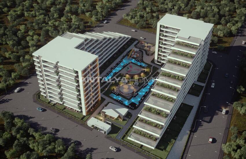 Lägenheter Med Trädgårdsanvändning I Komplex I Antalya Altintas