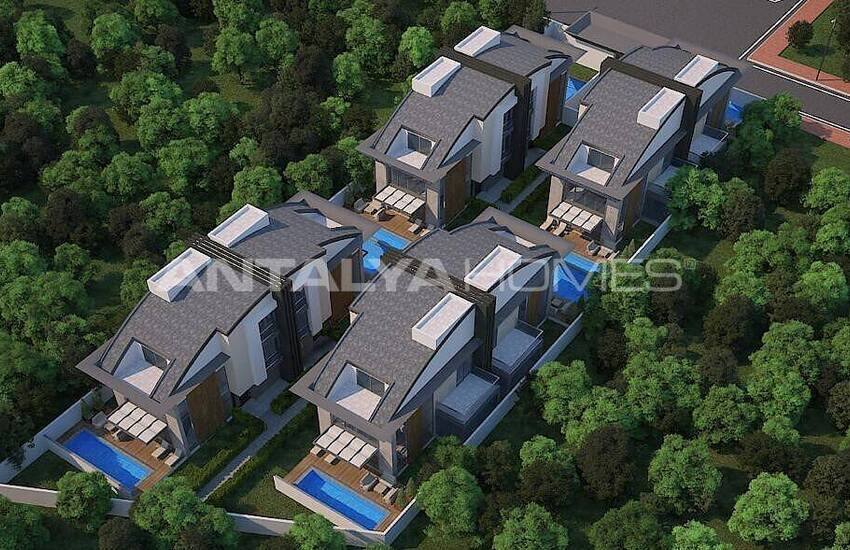 Сдвоенные Виллы с Личным Бассейном и Садом в Анталии 2