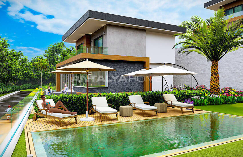 Modern-design Villas with Sea and Natura Scene in Alanya