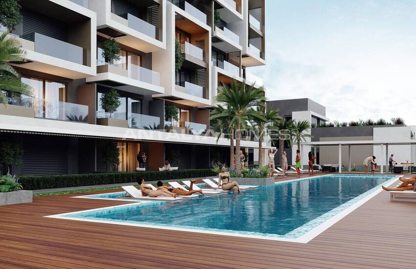 Modern Flats in a Complex with Rich Amenities in Aksu Antalya
