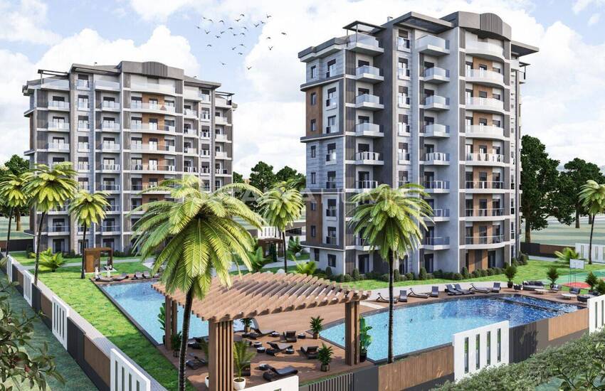 Apartments in a Complex with Security and Aquapark in Altintas 1