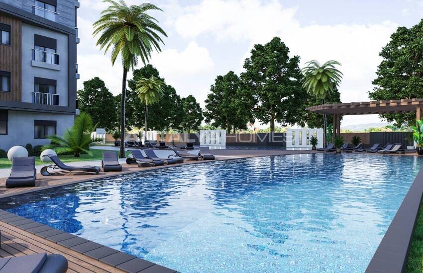 Apartments in a Complex with Security and Aquapark in Altintas 3