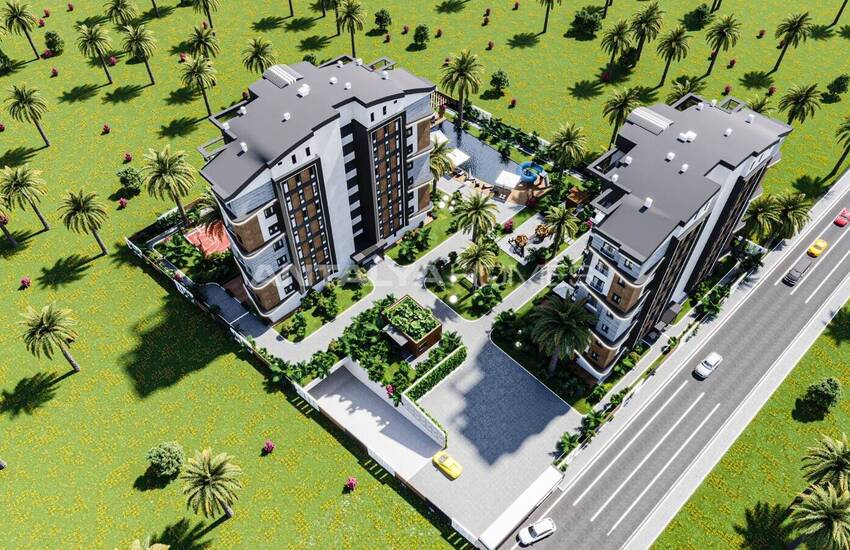 Apartments in a Complex with Security and Aquapark in Altintas 2