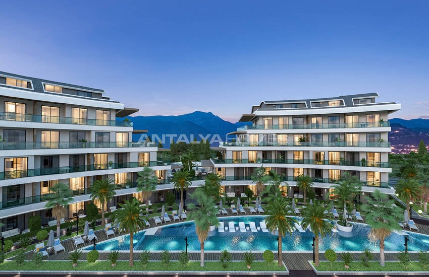 Wohnungen Mit Blick Auf Stadt Und Natur In Oba Alanya Türkei
