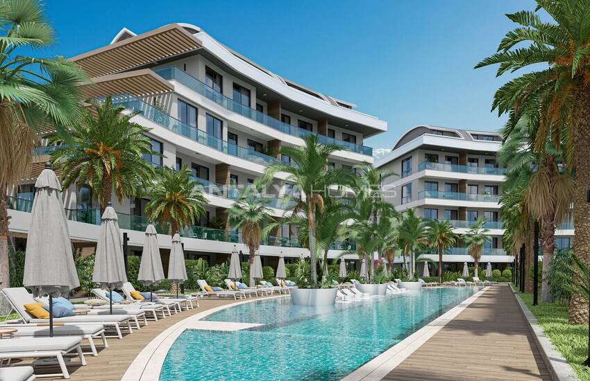 Alanya Oba'da Şehir ve Doğa Manzaralı Satılık Daireler 3