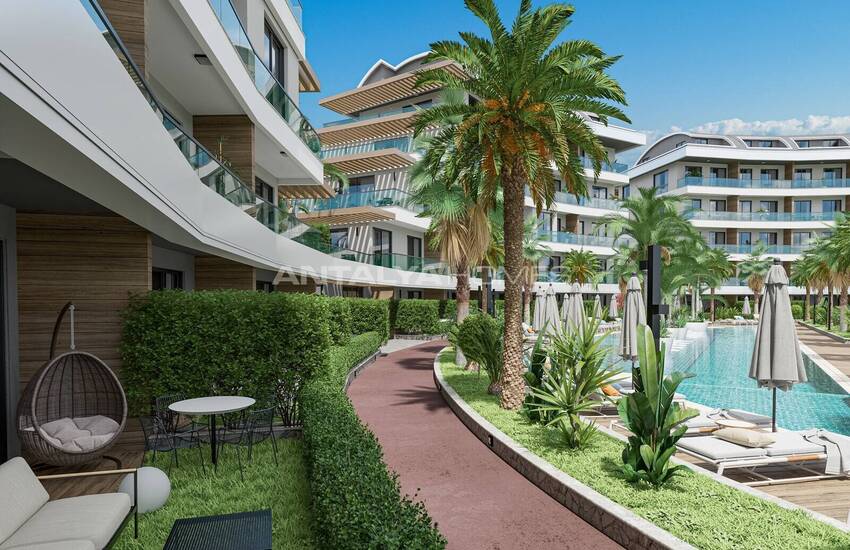 Alanya Oba'da Şehir ve Doğa Manzaralı Satılık Daireler 5