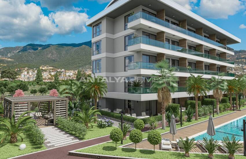 Alanya Oba'da Şehir ve Doğa Manzaralı Satılık Daireler 4