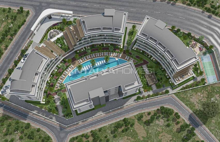 Alanya Oba'da Şehir ve Doğa Manzaralı Satılık Daireler 10