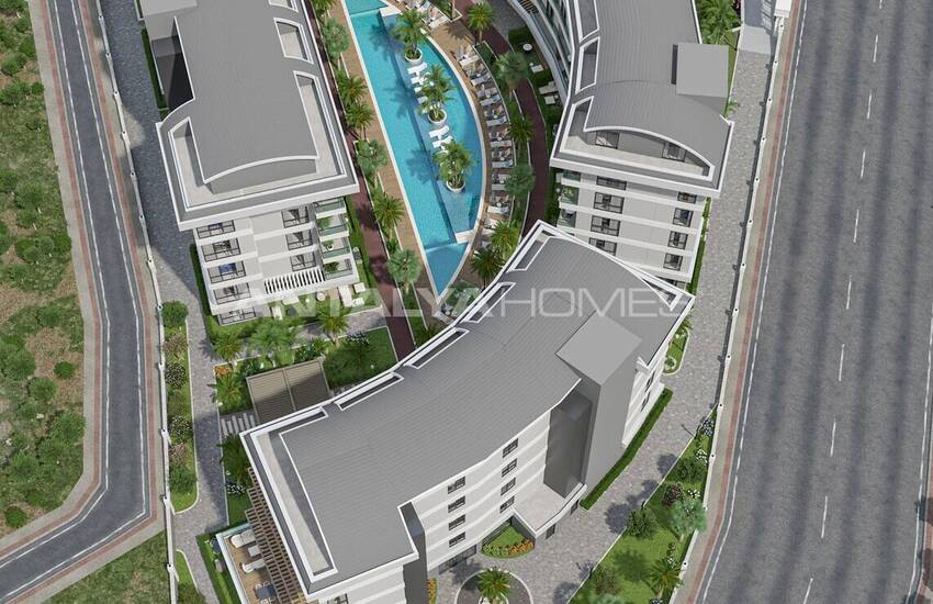 Alanya Oba'da Şehir ve Doğa Manzaralı Satılık Daireler 11