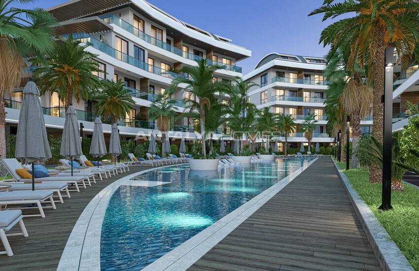 Alanya Oba'da Şehir ve Doğa Manzaralı Satılık Daireler 8