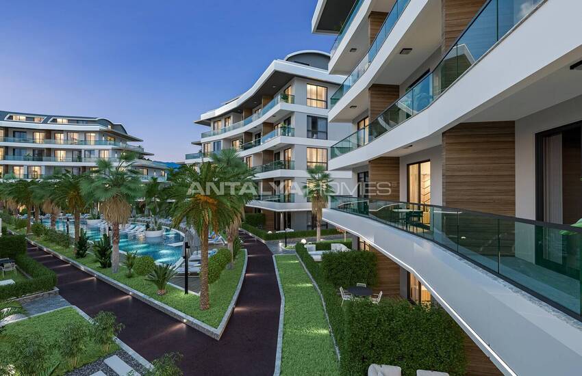 Alanya Oba'da Şehir ve Doğa Manzaralı Satılık Daireler 9