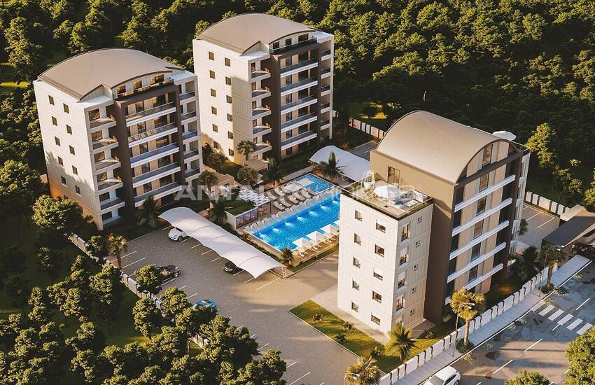 Lägenhet Med 1 Sovrum I Ett Komplex Med Pool I Antalya Altintas