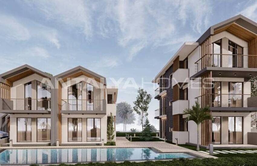 Nya Lägenheter I Ett Komplex Med Pool I Antalya