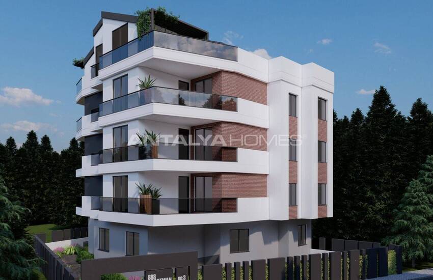 New Flats with Natural Gas Close to the Sea in Antalya