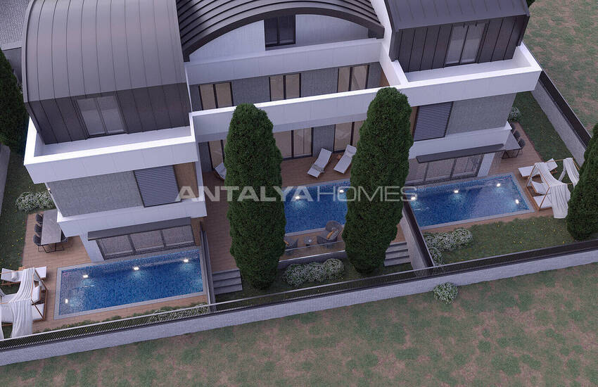 فيلا حديثة مع مسبح تدفئة تحت البلاط في دوشمالتي ينيكوي 2