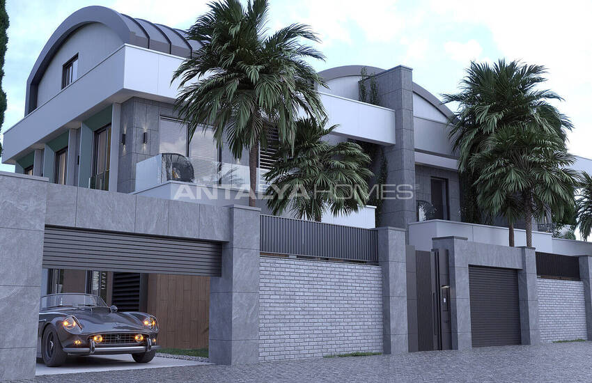 فيلا حديثة مع مسبح تدفئة تحت البلاط في دوشمالتي ينيكوي 4