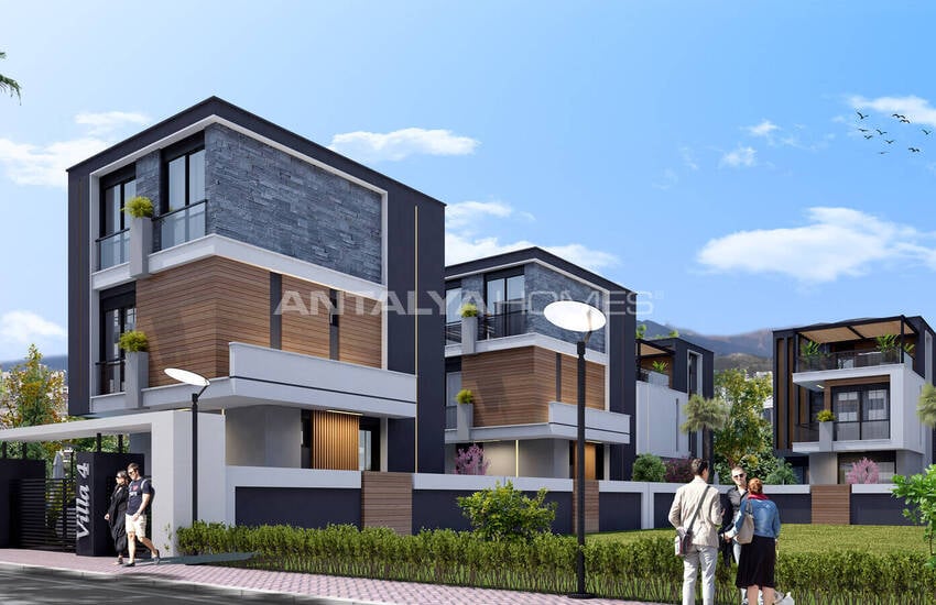 Villas with Underfloor Heating and Private Garden in Antalya