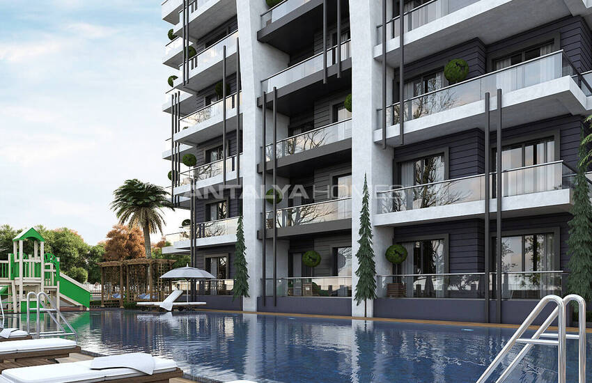 شقق حديثة مع حديقة واسعة في مجمع مع مسبح في أكسو ألتيناش 3