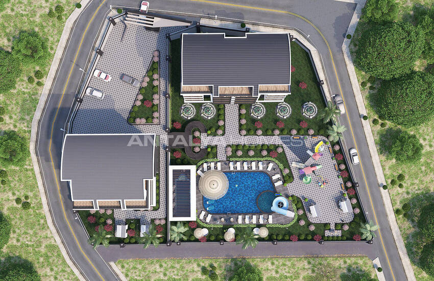 آپارتمان لوکس در یک مجتمع هتلی در آلانیا 1