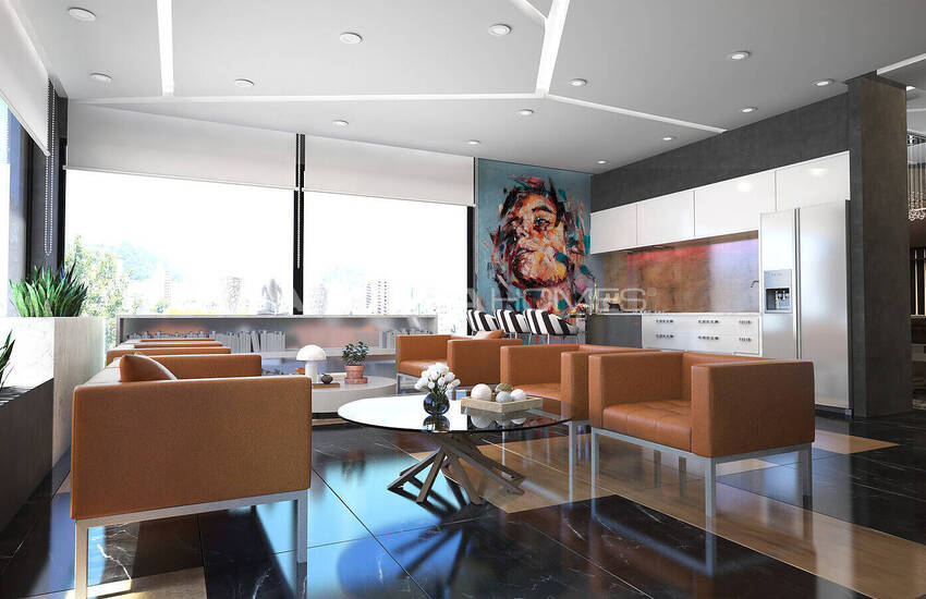 آپارتمان لوکس در یک مجتمع هتلی در آلانیا 12