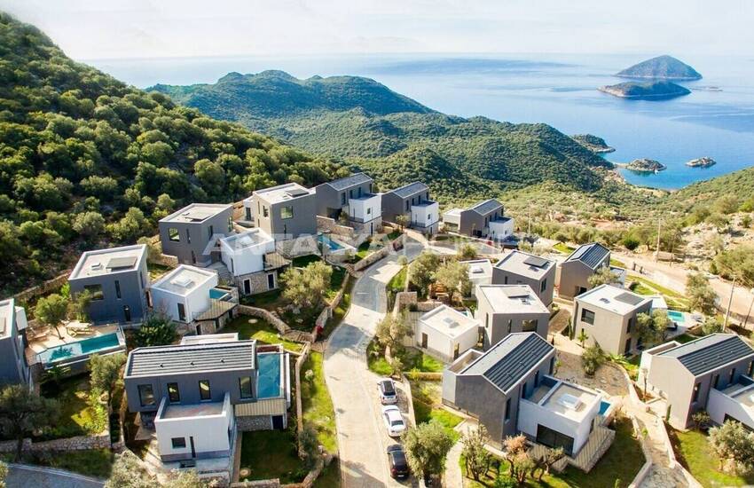 فلل حائزة على جوائز في أنطاليا كاش مطلة على البحر بتصميمها المميز 10