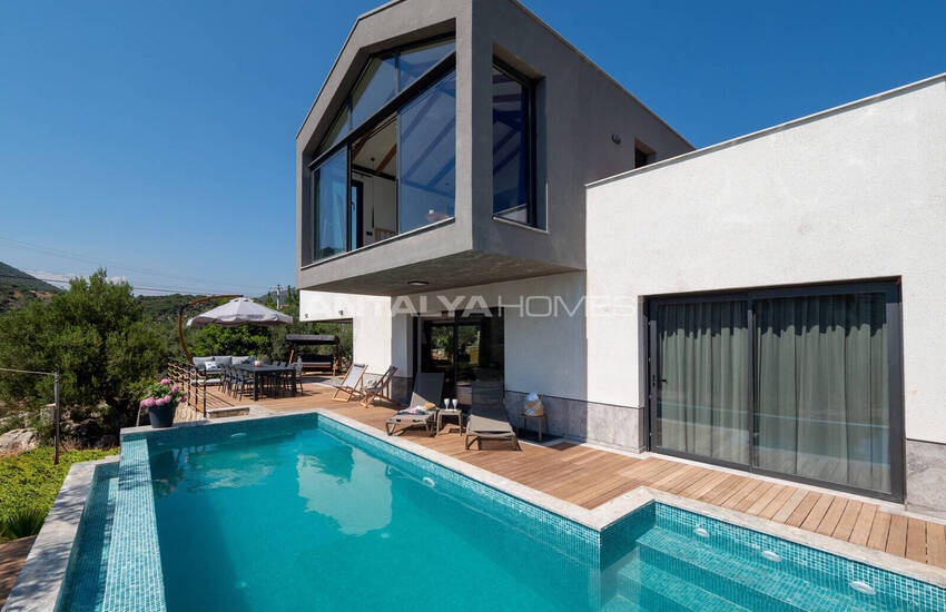 فلل حائزة على جوائز في أنطاليا كاش مطلة على البحر بتصميمها المميز 3