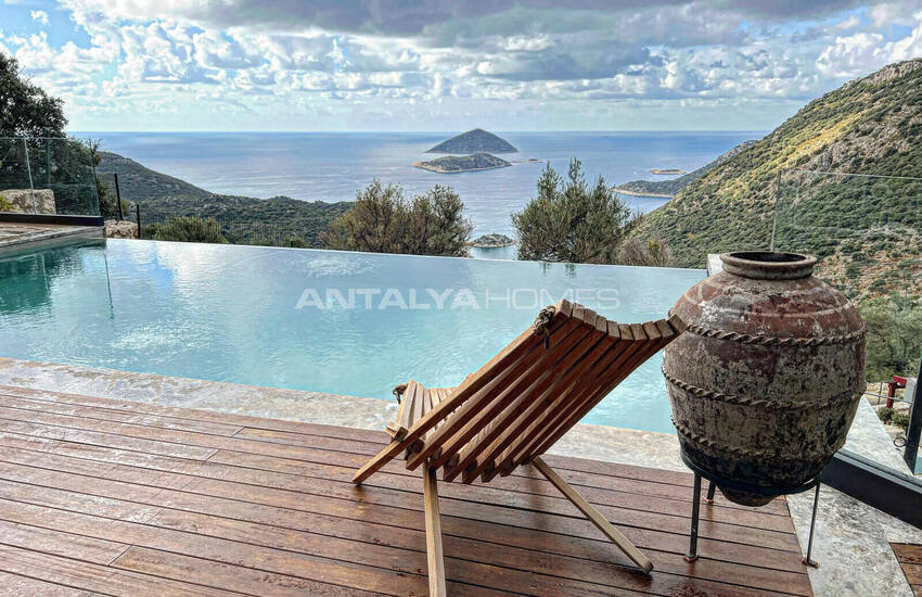 فلل حائزة على جوائز في أنطاليا كاش مطلة على البحر بتصميمها المميز 1