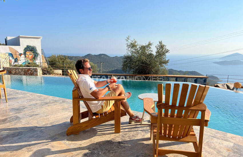 فلل حائزة على جوائز في أنطاليا كاش مطلة على البحر بتصميمها المميز 2