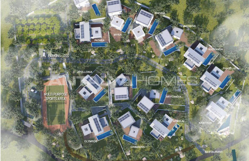 فلل حائزة على جوائز في أنطاليا كاش مطلة على البحر بتصميمها المميز 17