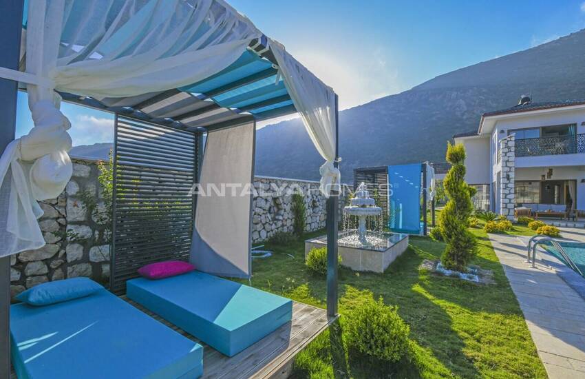 2+1 Isolerad Villa Med Utrustad Inredning På 1876 M² Mark I Kas Kalkan 13