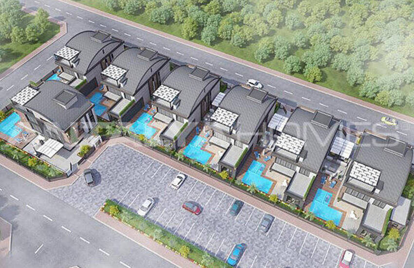 Villen Mit Fußbodenheizung Und Aufzug In Antalya Dosemealti 10