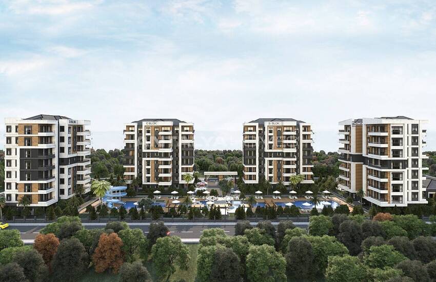 New Apartments in an Elite Complex in Antalya Aksu