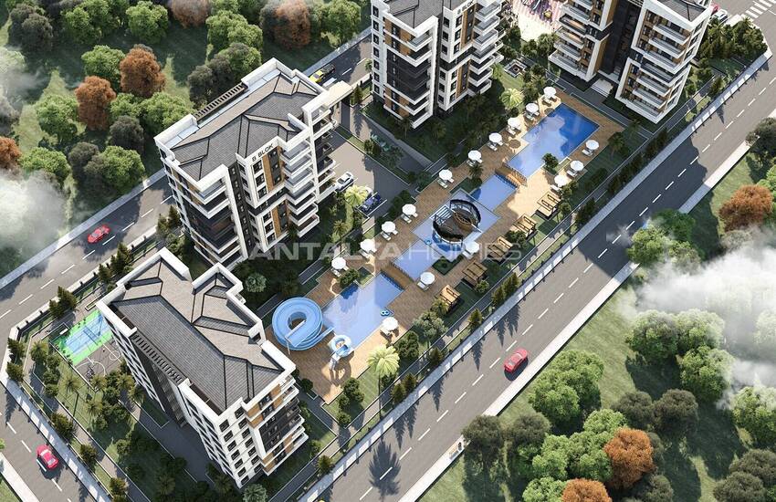 New Apartments in an Elite Complex in Antalya Aksu 1
