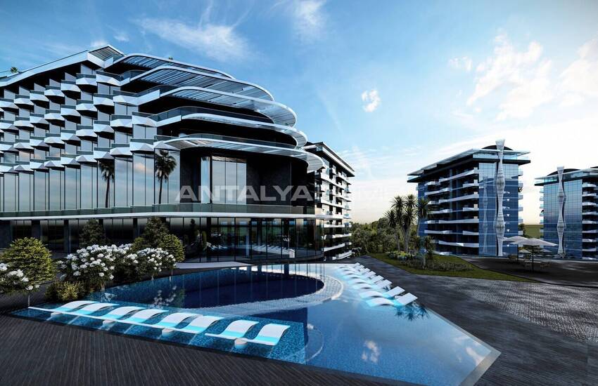 Luxury Apartments in a Complex with Hotel Amenities in Alanya