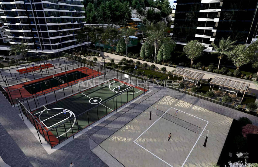 شقق حديثة في مجمع فاخر بالقرب من البحر في افسالار ألانيا 18