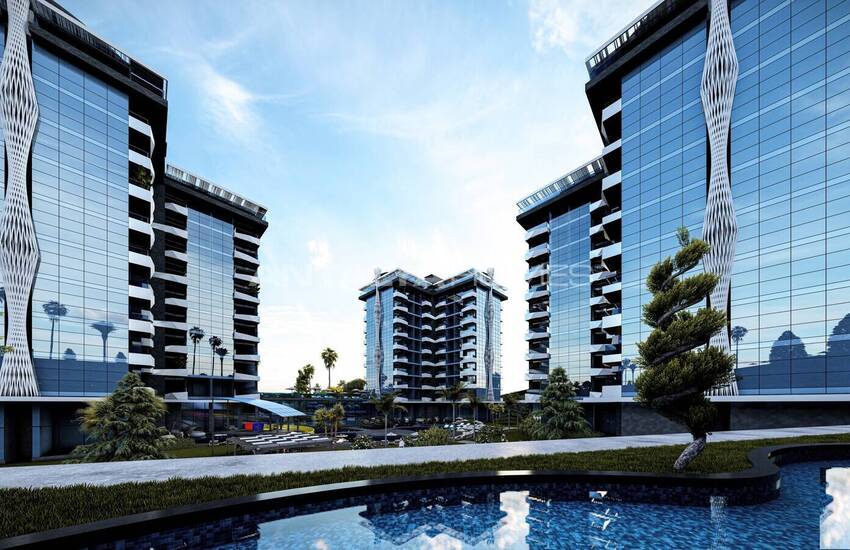 آپارتمان های لوکس در یک مجتمع با امکانات هتل در آلانیا 7