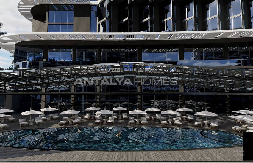 آپارتمان های لوکس در یک مجتمع با امکانات هتل در آلانیا 17