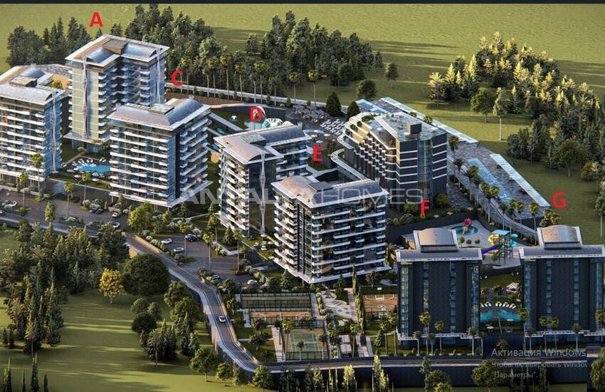 Luxury Apartments in a Complex with Hotel Amenities in Alanya 15
